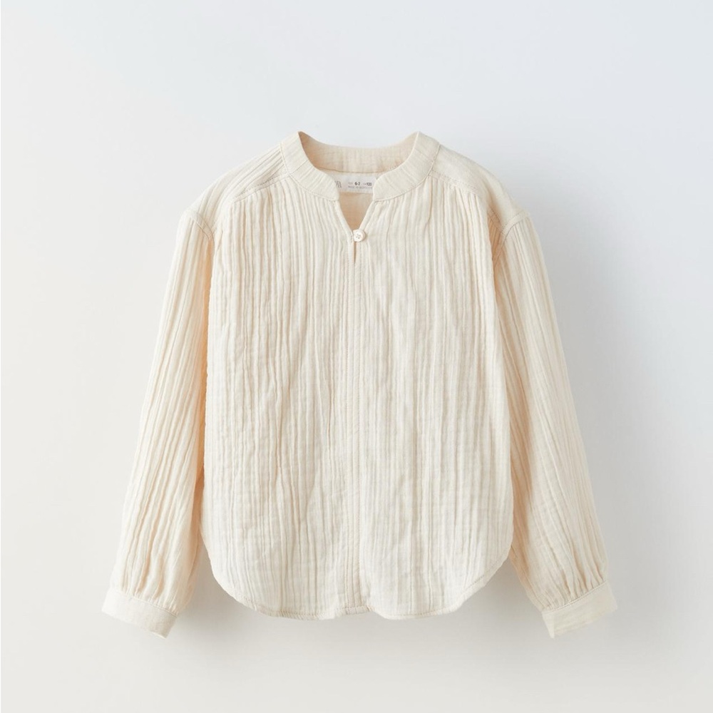 NWT Zara Girls Textured Blouse